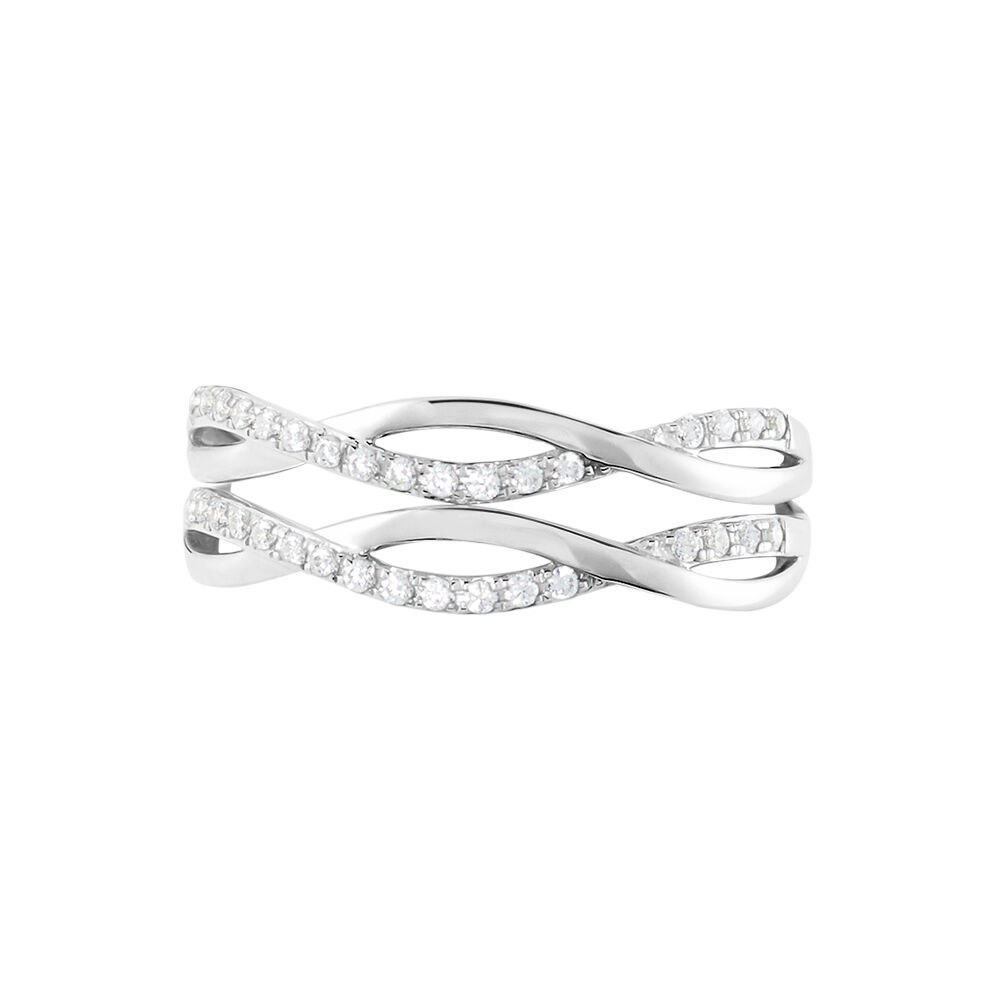 Bague Or Blanc Magdalone Oxyde De Zirconium - Bagues avec pierre Femme | Marc Orian