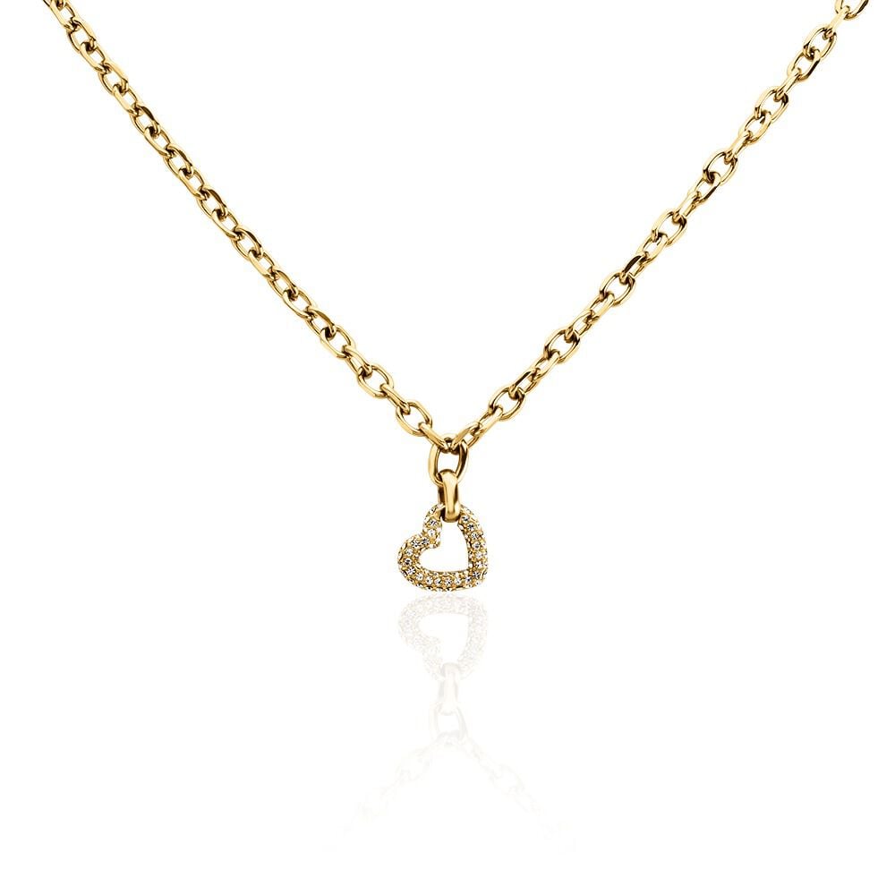 Collier Sydnee Acier Jaune Cristal - Colliers avec pierres Femme | Marc Orian