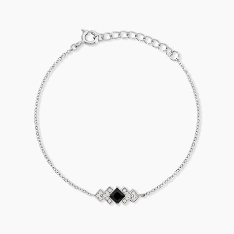 Bracelet Maymana Argent Blanc Oxyde De Zirconium - Bracelets fantaisie Femme | Marc Orian