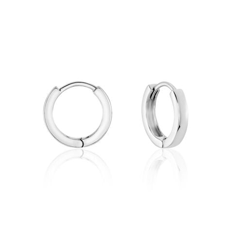 Cr&eacute;oles Argent Blanc Eleanora - Cr&eacute;oles Femme | Marc Orian