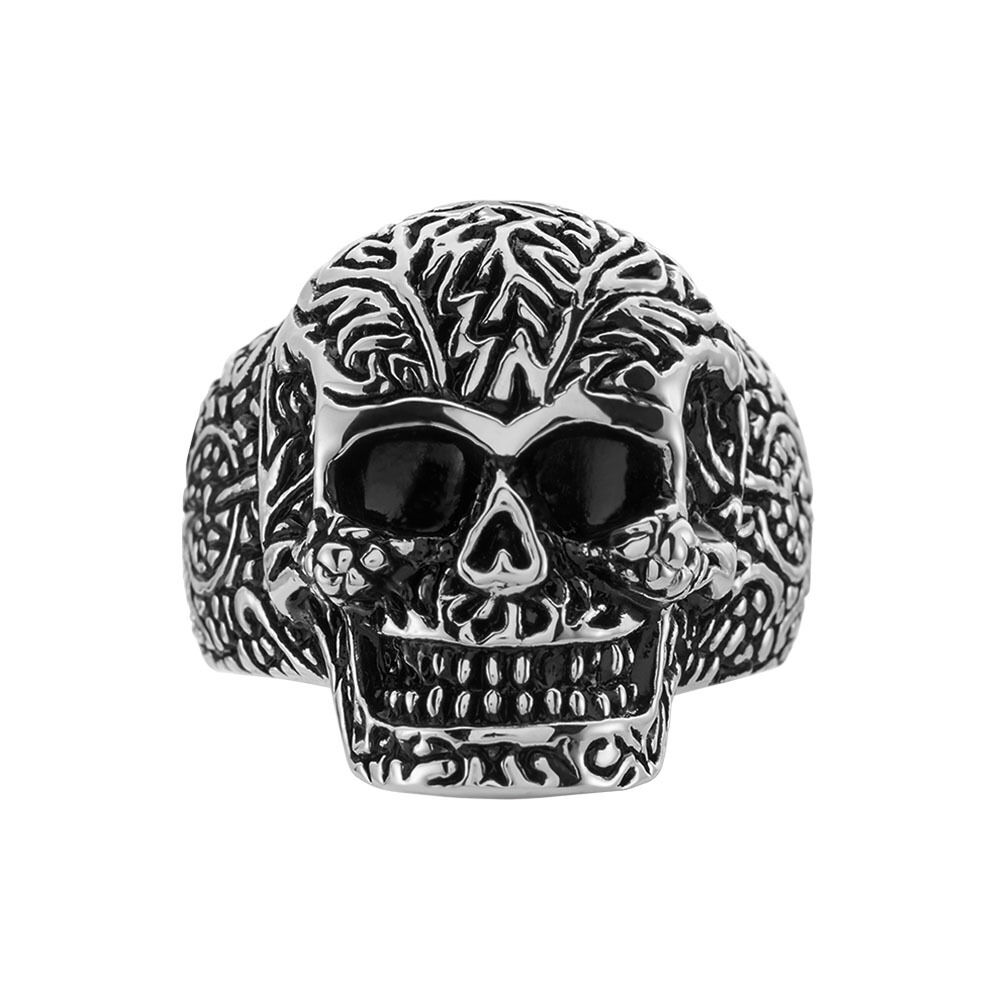 Bague Acier Blanc Et Noir Valentik - Bagues grosses Homme | Marc Orian