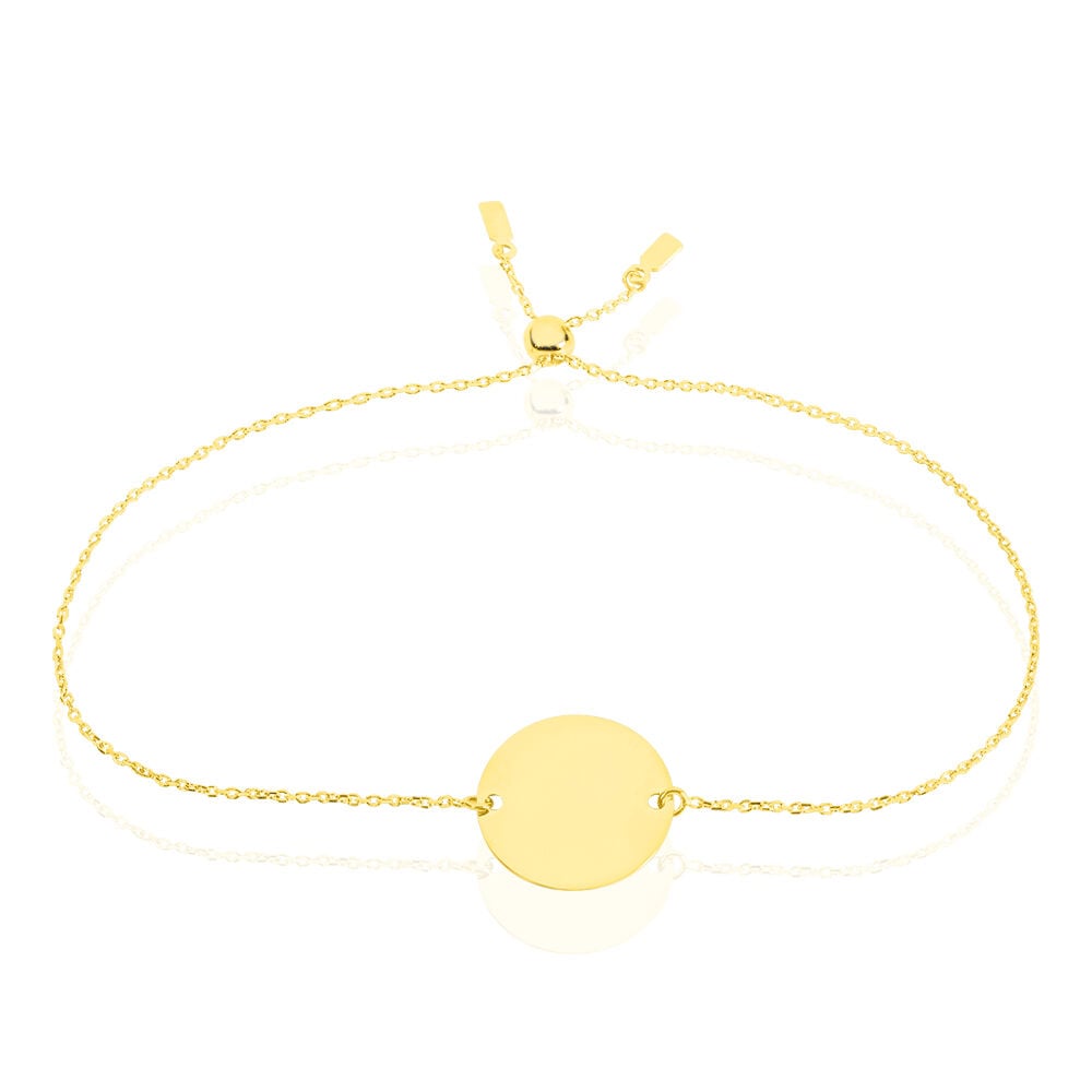 Bracelet Helenia Pastille Gravable Or Jaune - Bracelets Medailles Enfant | Marc Orian