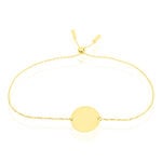 Bracelet Helenia Pastille Gravable Or Jaune - Bracelets Medailles Enfant | Marc Orian