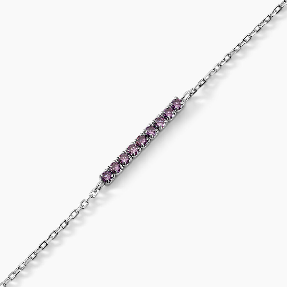 Bracelet Rio Argent Blanc Oxyde De Zirconiu - Bracelets fantaisie Femme | Marc Orian