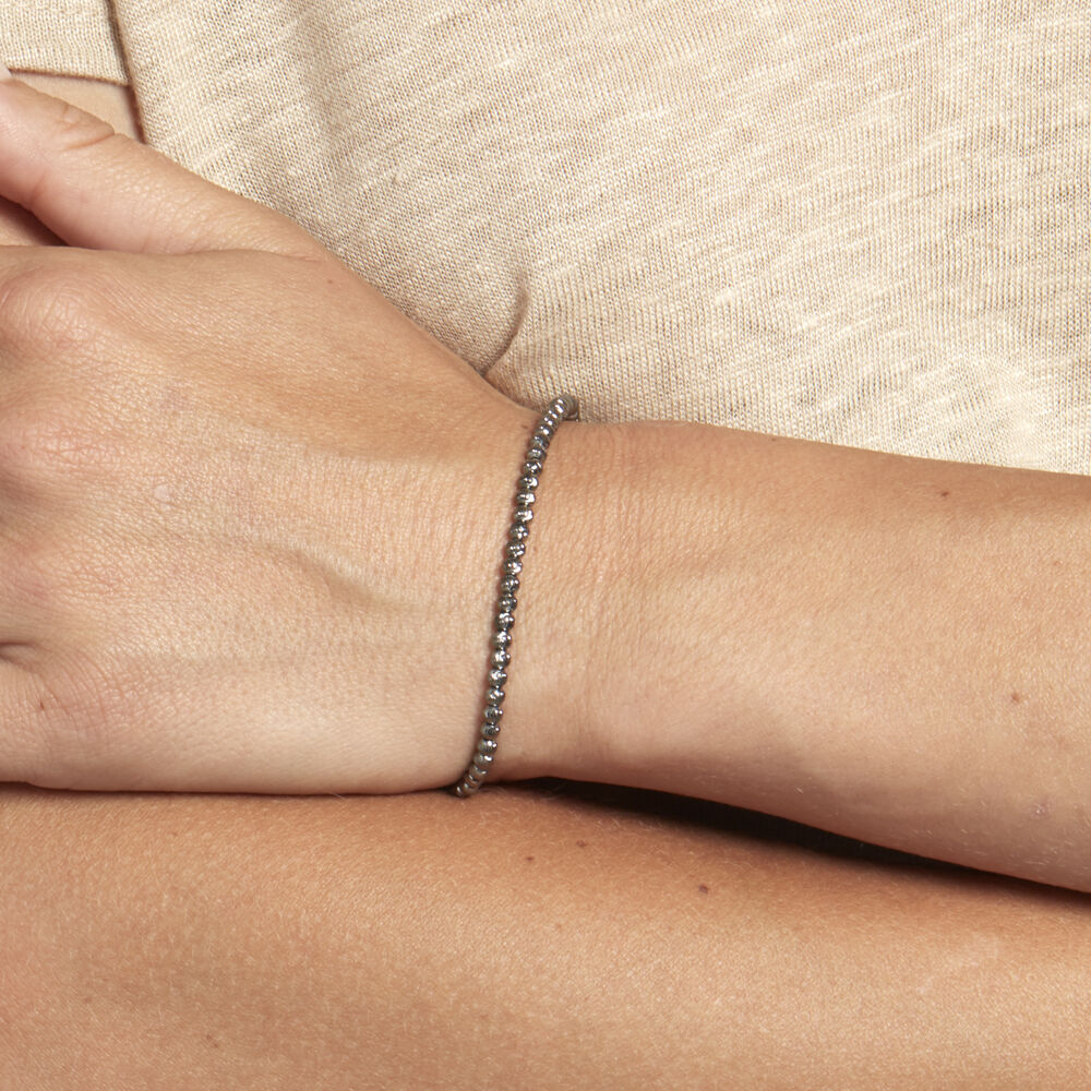 Bracelet Lennah Argent Blanc - Bracelets chaînes Femme | Marc Orian