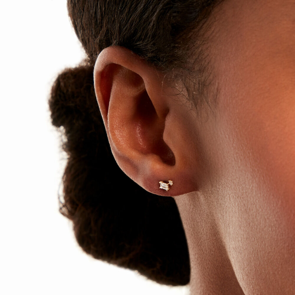 Boucles D'Oreillesucles D'Oreilles D&eacute;pareill&eacute;es Loanne Or Jaune Oxyde De Zirconium - Boucles d'oreilles ete Femme | Marc Orian
