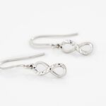 Boucles D'oreilles Pendantes Argent Blanc Teoxane - Pendantes Femme | Marc Orian