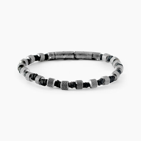 Bracelet Jourdan Acier Noir - Bracelets cordons Homme | Marc Orian