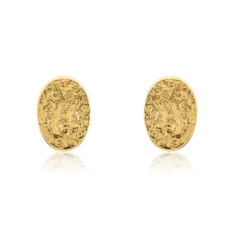 Boucles D'oreilles Puces Naula Acier Jaune - Puces Femme | Marc Orian