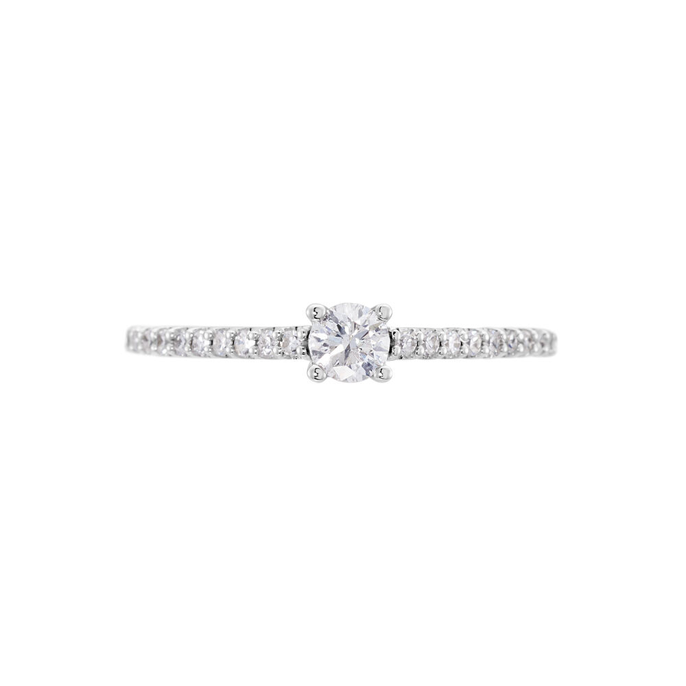 Bague Solitaire Or Blanc Nyala Diamants - Solitaires Femme | Marc Orian
