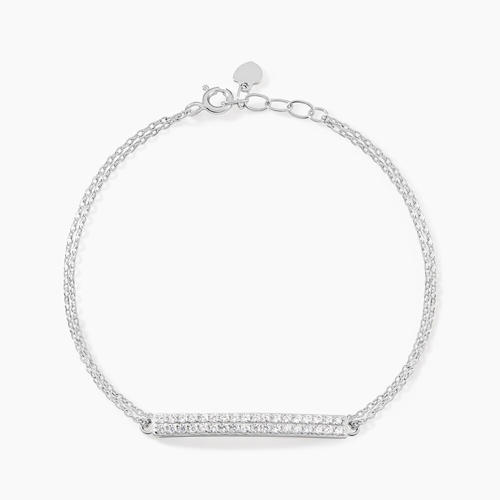Bracelet Melineeargent Blanc Oxyde De Zirconium - Bracelets chaînes Femme | Marc Orian