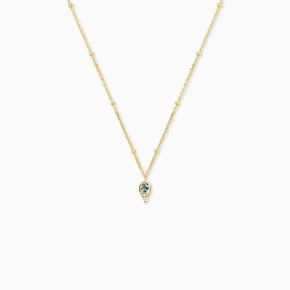 Collier Poem Argent Jaune Topaze Oxyde De Zirconium - Colliers avec pierres Femme | Marc Orian