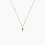 Collier Poem Argent Jaune Topaze Oxyde De Zirconium - Colliers avec pierres Femme | Marc Orian