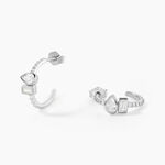 Cr&eacute;oles Dua Argent Blanc Oxyde De Zirconium - Cr&eacute;oles Femme | Marc Orian