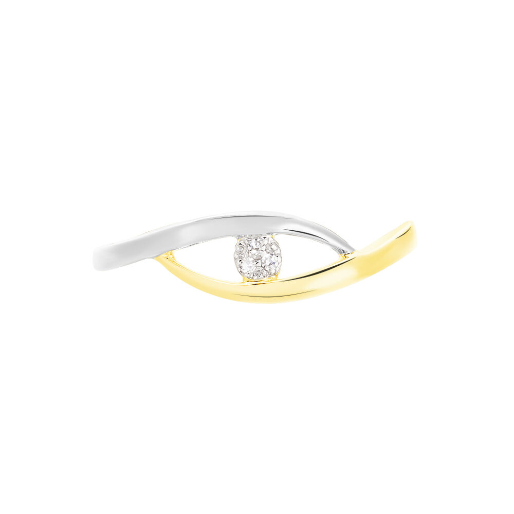Bague Nohane Or Bicolore Diamant - Solitaires Femme | Marc Orian