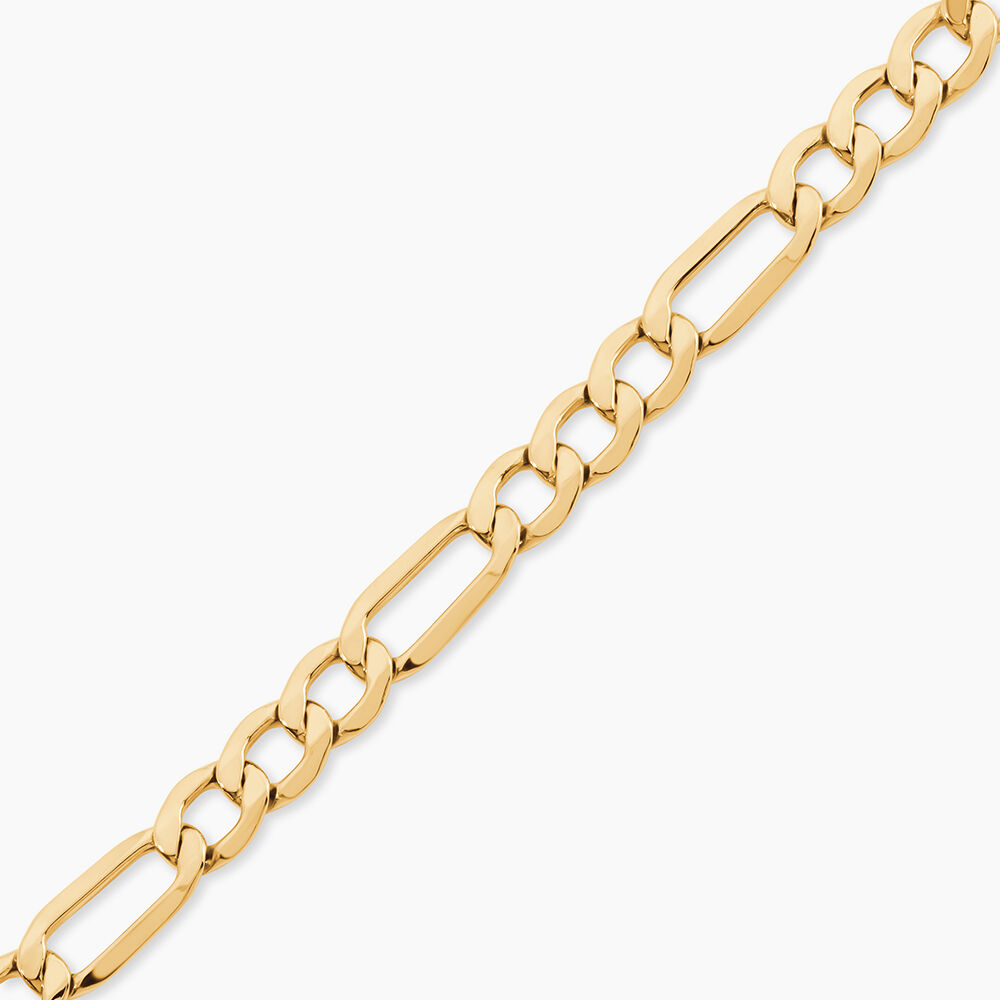 Bracelet Or Jaune Maille Altern&eacute;e - Bracelets mailles Homme | Marc Orian