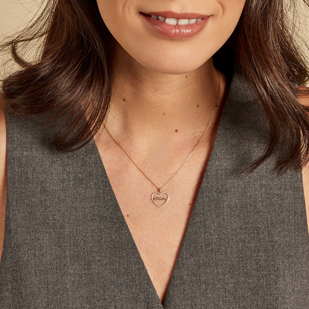 Pendentif Loove Or Jaune Diamant - Pendentifs Femme | Marc Orian