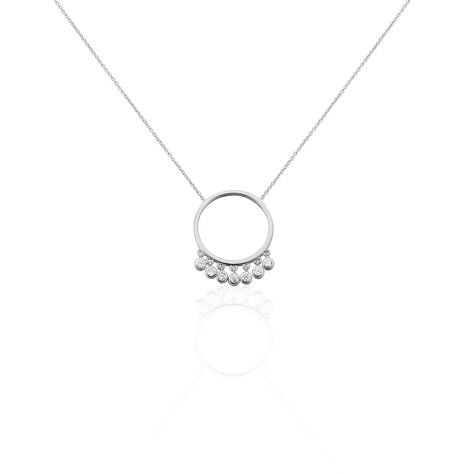 Collier Orida Argent Blanc Oxyde De Zirconium - Colliers avec pierres Femme | Marc Orian