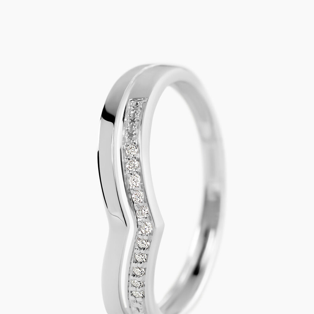 Bague Shadene Or Blanc Diamant - Parures de mariage Femme | Marc Orian