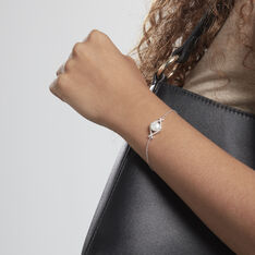 Bracelet Alessia Argent Blanc Perle De Culture Et Oxyde De Zirconium - Bracelets chaînes Femme | Marc Orian