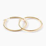 Cr&eacute;oles Ada Lisse Plaqu&eacute; Or Jaune - Cr&eacute;oles Femme | Marc Orian