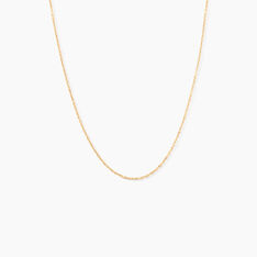 Chaîne Igoa Maille Forçat Diamantee Or Jaune - Chaines Femme | Marc Orian