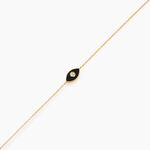 Bracelet Matiasma Or Jaune Onyx Diamant - Bracelets cha&icirc;nes Femme | Marc Orian