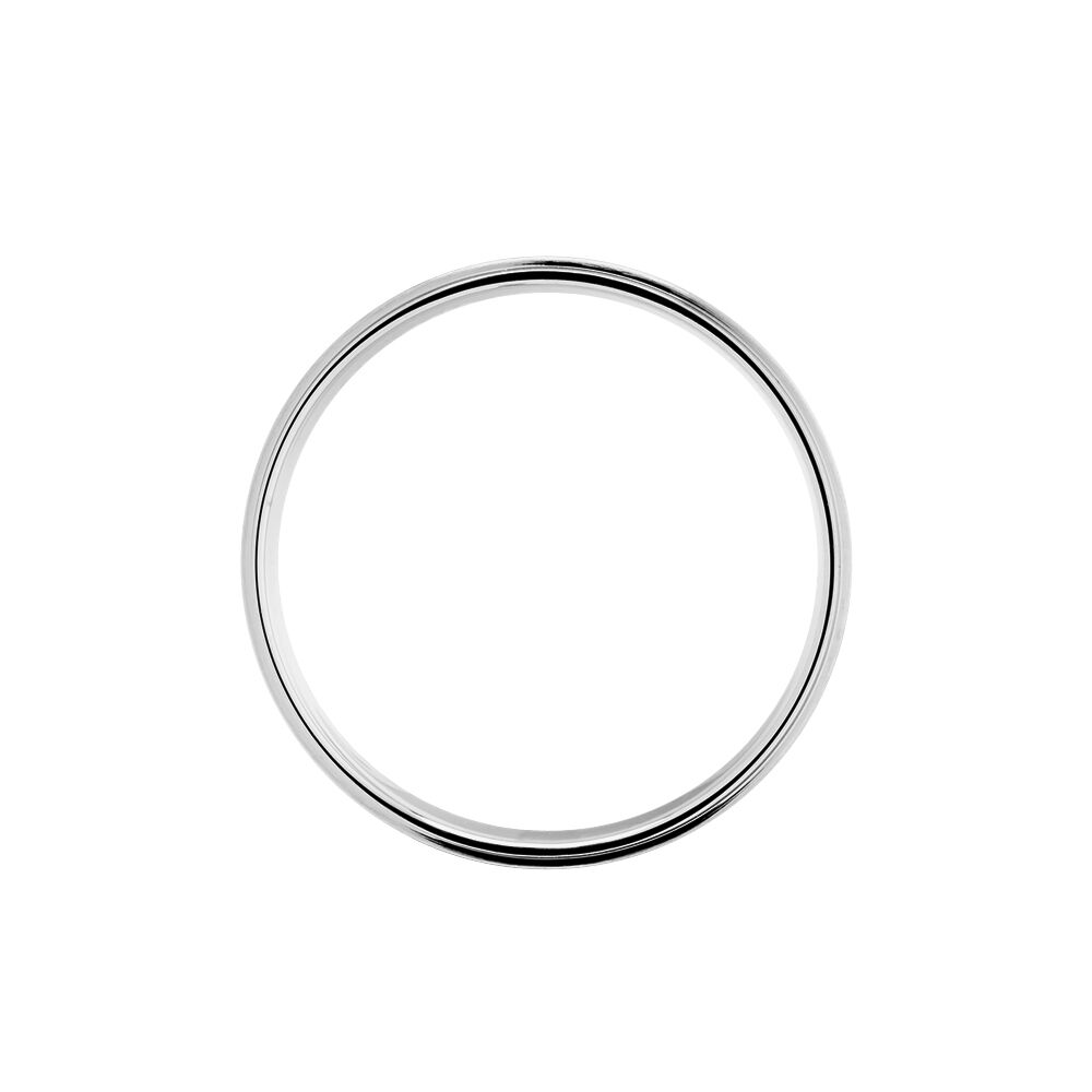 Alliance Florita Ruban Plat Or Blanc - Alliances duo Famille | Marc Orian
