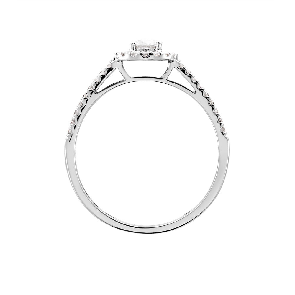 Bague Or Blanc Natanaele Diamants - Solitaires Femme | Marc Orian