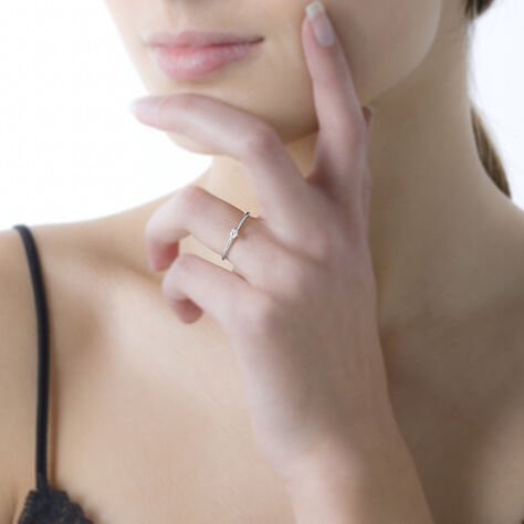 Bague Solitaire Liseline Or Blanc Diamant - Bagues Solitaire Femme | Marc Orian