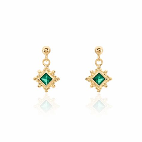 Boucles D'oreilles Pendantes Bobbie Plaqué Or Jaune Spinelle - Pendantes Femme | Marc Orian