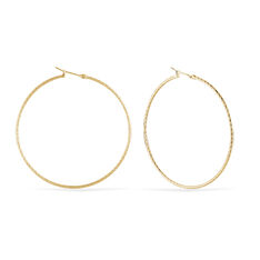 Créoles Anusha Plaqué Or Jaune - Boucles d'oreilles Créoles Femme | Marc Orian
