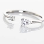 Bague Ajustable Shou Argent Oxyde De Zirconium - Bijoux fantaisie Femme | Marc Orian