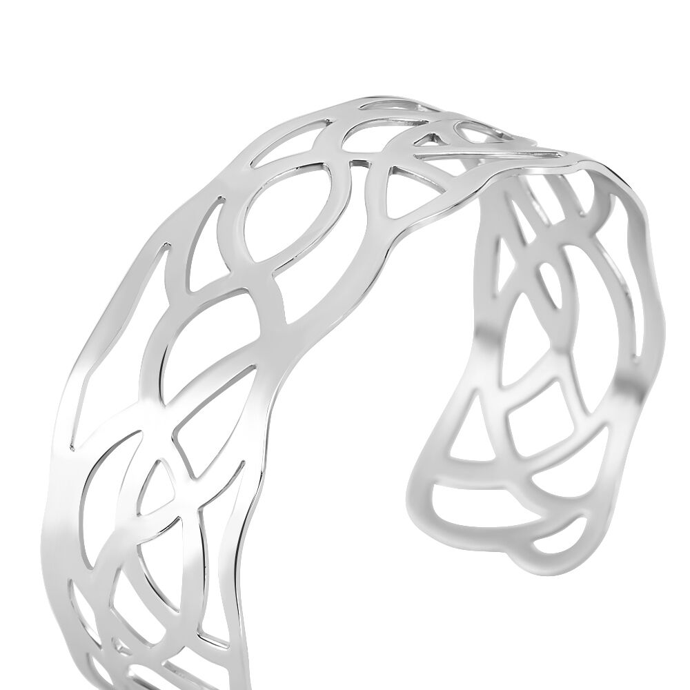 Bracelet Jonc Aelis Acier Blanc - Bracelets joncs Femme | Marc Orian
