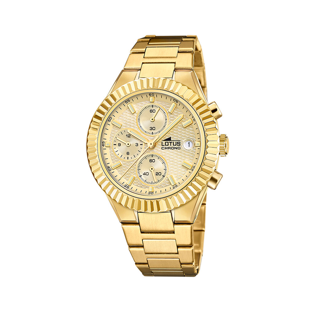 Montre Lotus Freedom Chrono Champagne - Montres chronographes Homme | Marc Orian