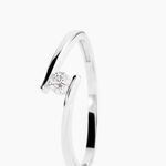Bague Platine Nereida Diamant - Solitaires Femme | Marc Orian