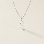 Pendentif Klementine Or Blanc Oxyde De Zirconium - Pendentifs Femme | Marc Orian