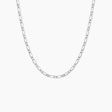 Cha&icirc;ne Ophelio Maille Alternee 1/1 Or Blanc - Chaines Femme | Marc Orian