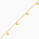 Cha&icirc;ne De Cheville Eleonora Argent Dor&eacute; A L'Or 750/1000 - Chaines de cheville Femme | Marc Orian