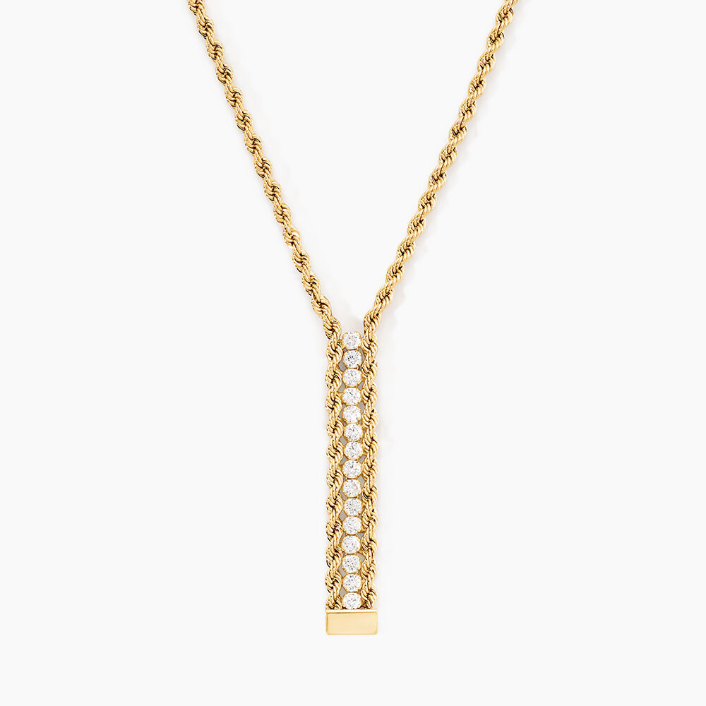 Collier Jerry Or Jaune Oxyde De Zirconium - Colliers avec pierres Femme | Marc Orian