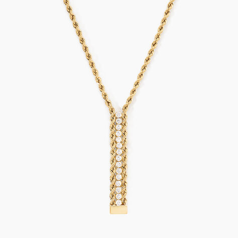 Collier Jerry Or Jaune Oxyde De Zirconium - Colliers avec pierres Femme | Marc Orian