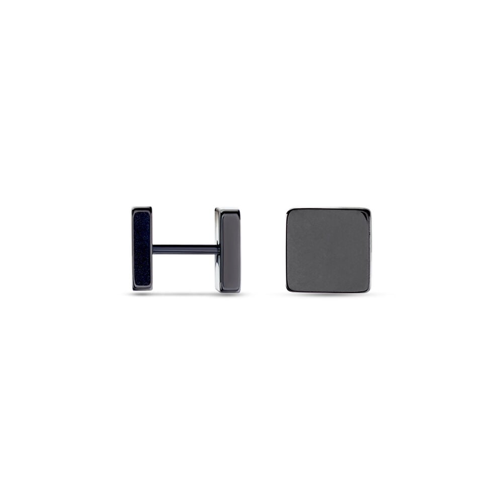 Boucle D'oreille Puce Unitaire Acier Noir Tuor - Puces Homme | Marc Orian