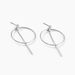 Boucles D'oreilles Pendantes Enissa Argent Blanc - Pendantes Femme | Marc Orian