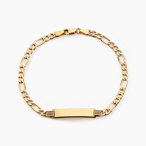 Bracelet Identitée Walt Or Jaune - Gourmettes Homme | Marc Orian
