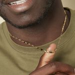 Collier Danae Plaquette Or Bicolore - Chaines Homme | Marc Orian