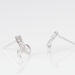 Boucles D'oreilles Puces Volute Or Blanc Diamant - Puces Femme | Marc Orian