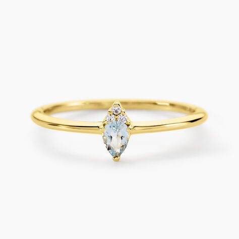 Bague Poem Argent Jaune Topaze Oxyde De Zirconium - Bagues pierres fines Femme | Marc Orian