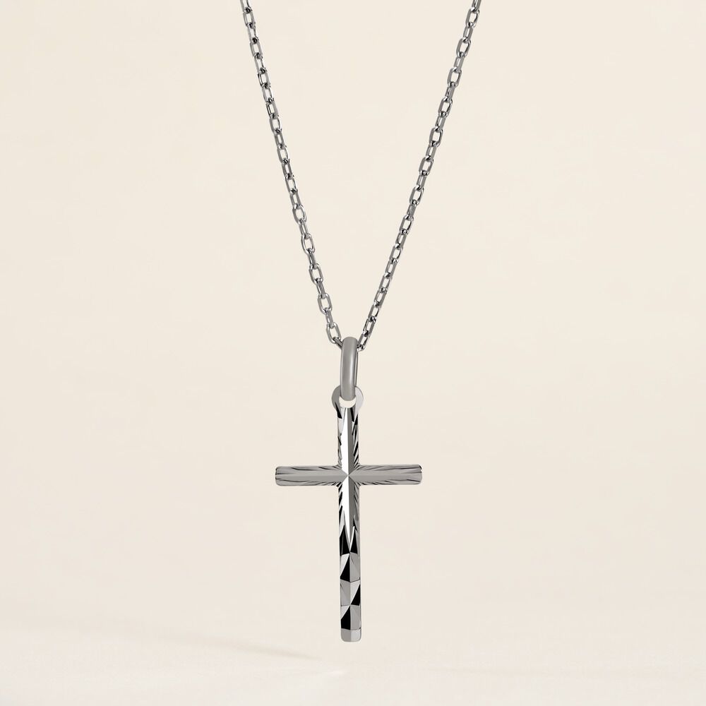 Pendentif Desilia Cisel&eacute;e Argent Blanc - Bijoux fantaisie Famille | Marc Orian