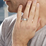 Bague Phebus Him Classique Acier Blanc - Bijoux fantaisie Homme | Marc Orian