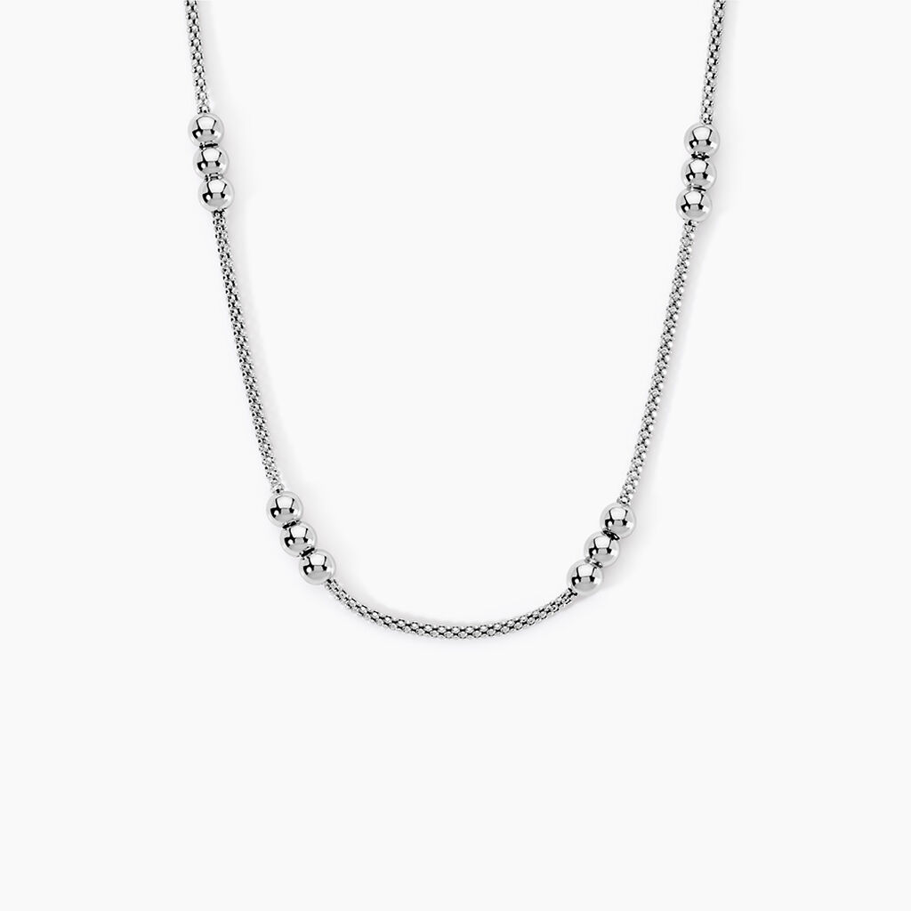 Chaîne Zaza Argent Blanc - Colliers fantaisie Femme | Marc Orian
